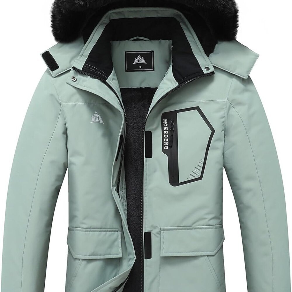Women's Ski Jacket Waterproof Warm Winter Coat Hooded Snowboarding Jacket Versat